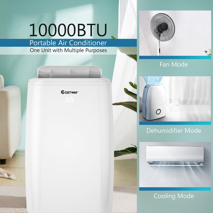 6000 BTU (Ashrae 10000 BTU) Portable Air Conditioner Air Cooler w/Remote Control Image 4