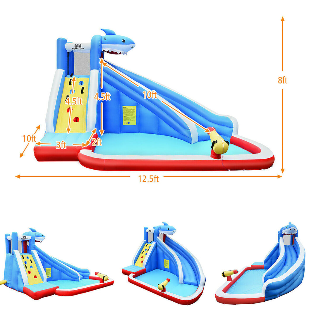 Inflatable Water Slide Animal Shaped Bounce House Castle Splash Water Pool Without Blower Image 2