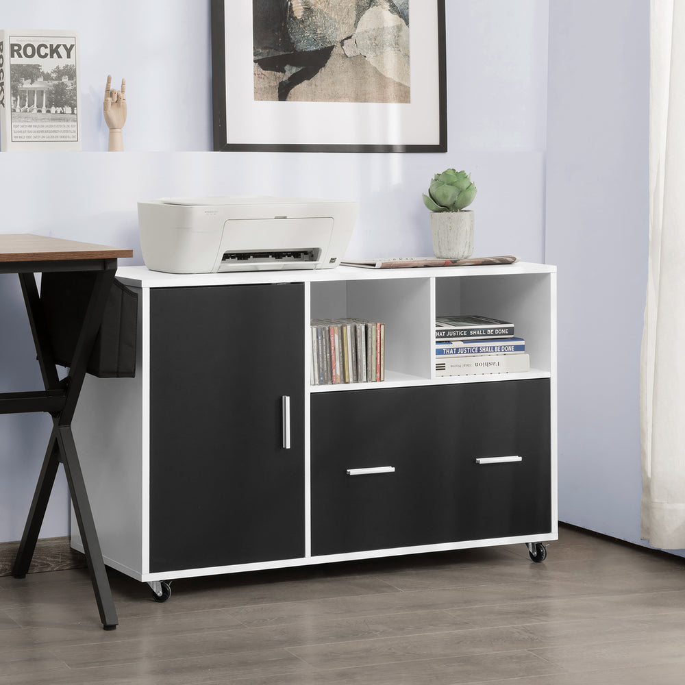 Lateral File Cabinet Mobile Storage Shelves Printer Stand Legal/Letter Image 2