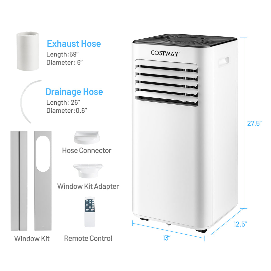 Portable Air Conditioner 6000 BTU (10000 BTU ASHRAE) Evaporative Air Cooler Dehumidifier Image 3