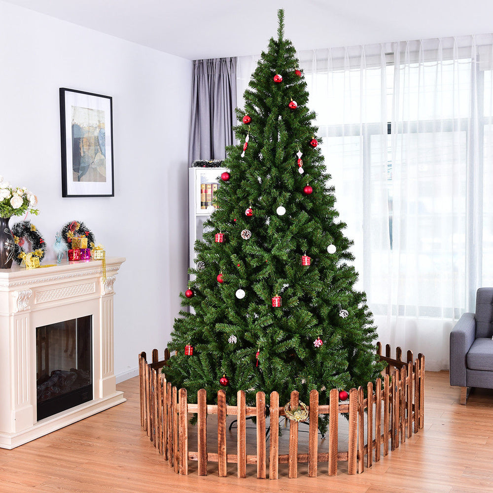 Costway 6FT/7.5FT/9FT PVC Christmas Tree Hinged Solid Metal Legs Image 2