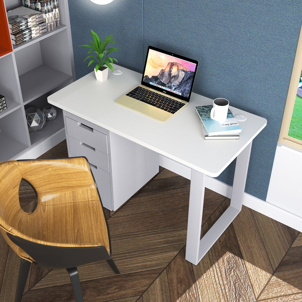 Costway 48 Universal One-Piece Tabletop for Standard and Sit to Stand Desk Frame Image 2