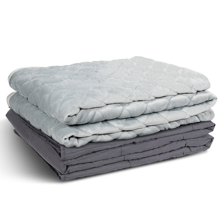 15lbs20lbs25lbs Weighted Blanket Queen/King Size 100% Cotton w/ Super Soft Crystal Cover Image 11