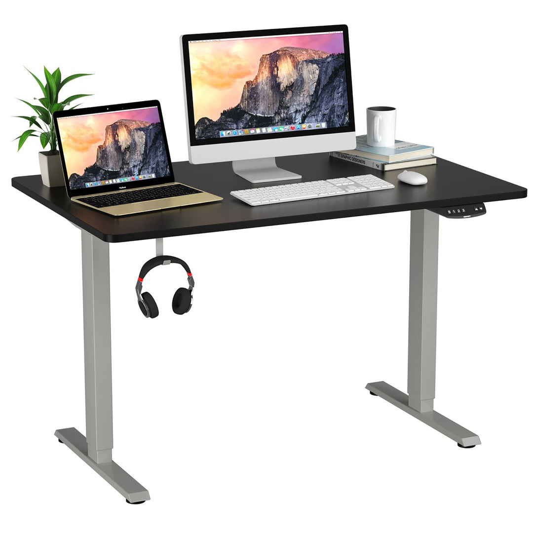 Costway Dual Motor Electric Adjustable Standing up Desk w/ Controller Image 1