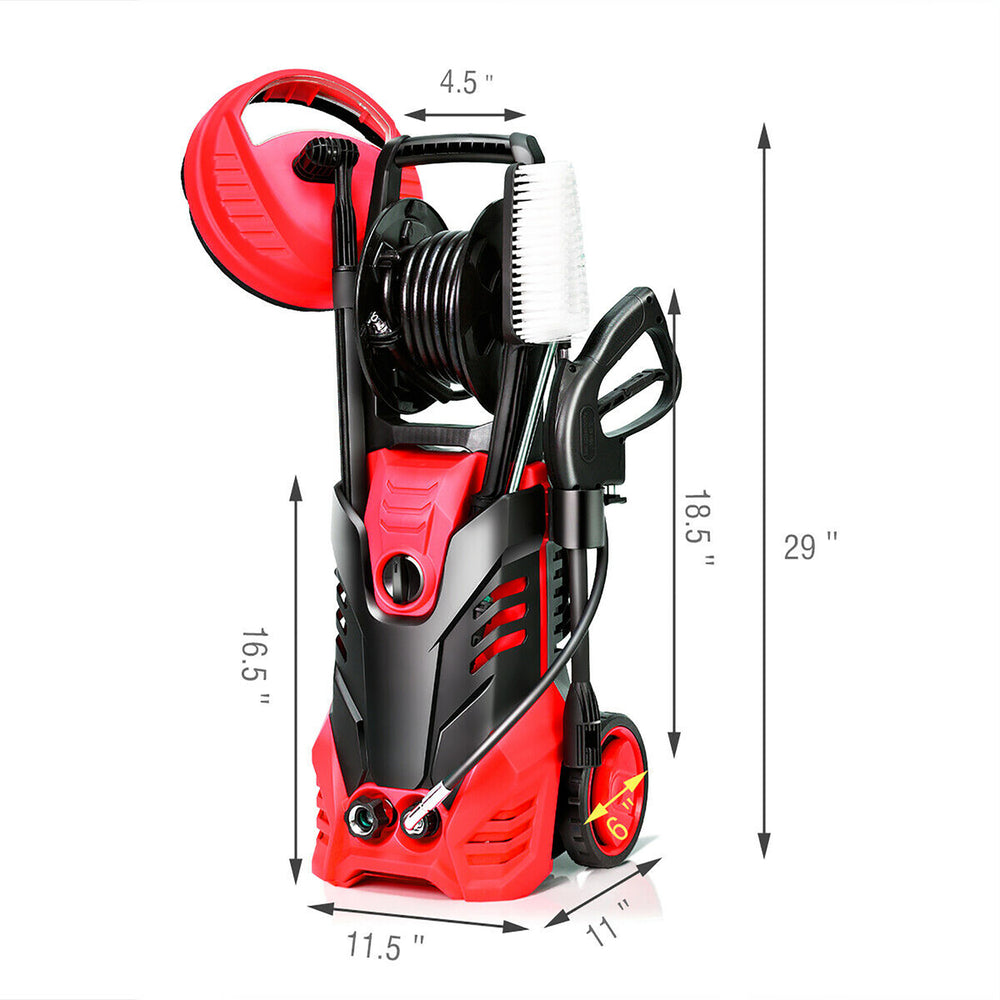 3000PSI Electric High Pressure Washer Machine 2 GPM 2000W w/ Deck Patio Cleaner Image 2