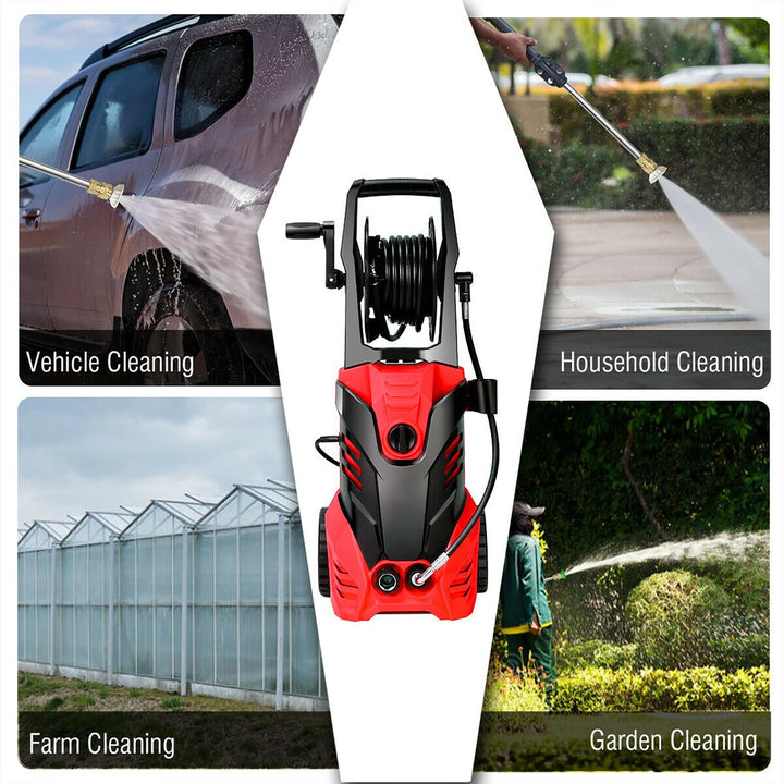 3000PSI Electric High Pressure Washer Machine 2 GPM 2000W w/ Deck Patio Cleaner Image 4