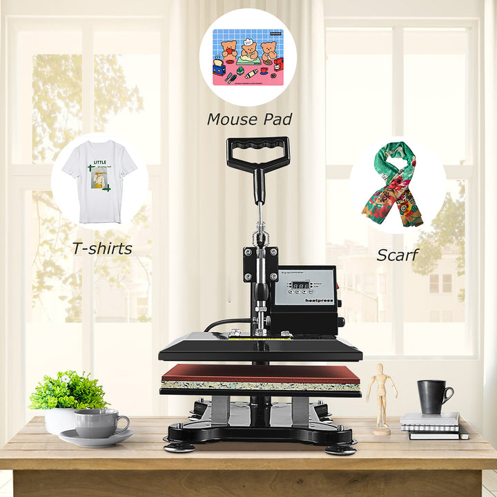 12 x 10 Heat Press Machine Swing-Away Digital Transfer Sublimation T-Shirt Image 4