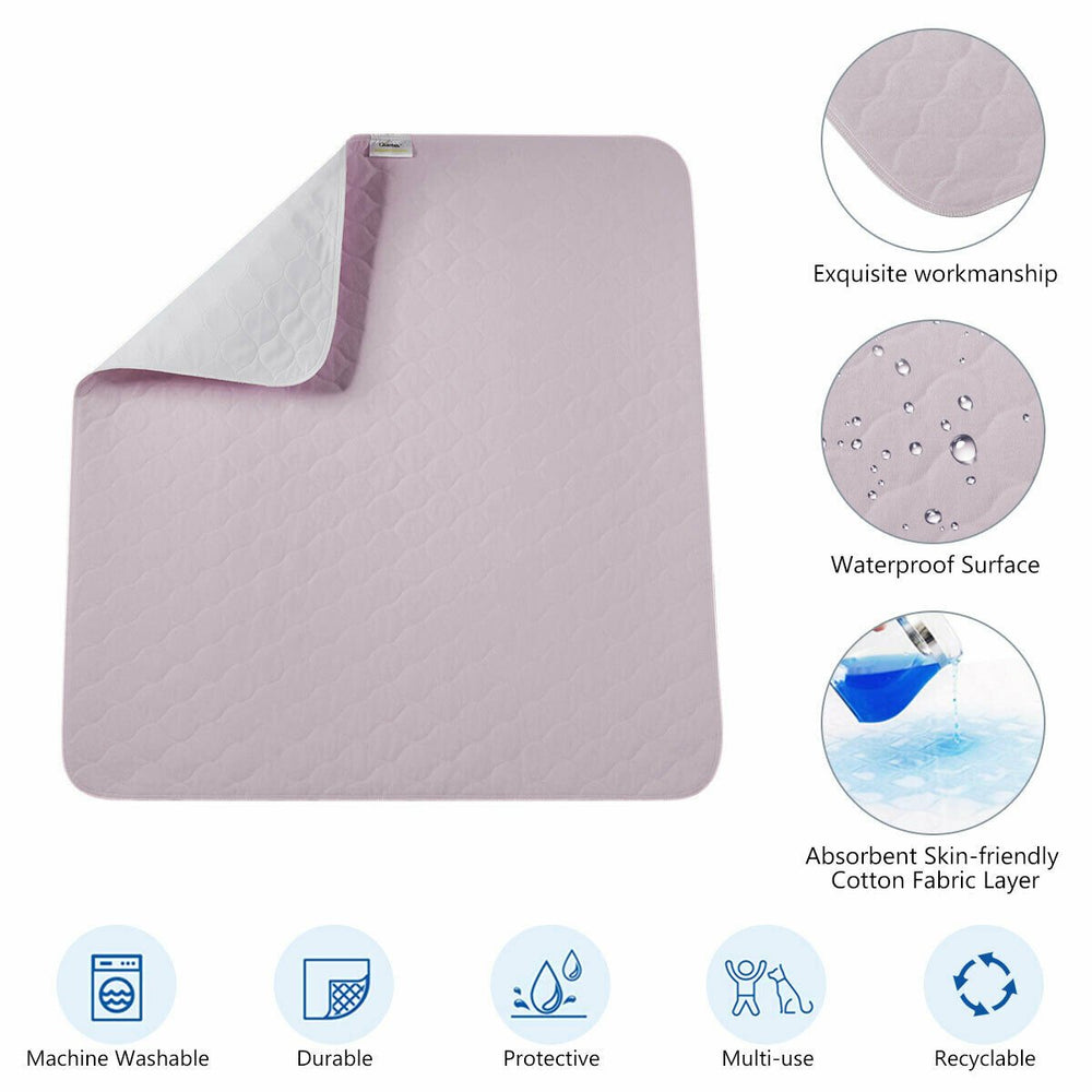 4pcs Washable Underpads Reusable Bed Pads Waterproof Incontinence 34 x 36 Image 2