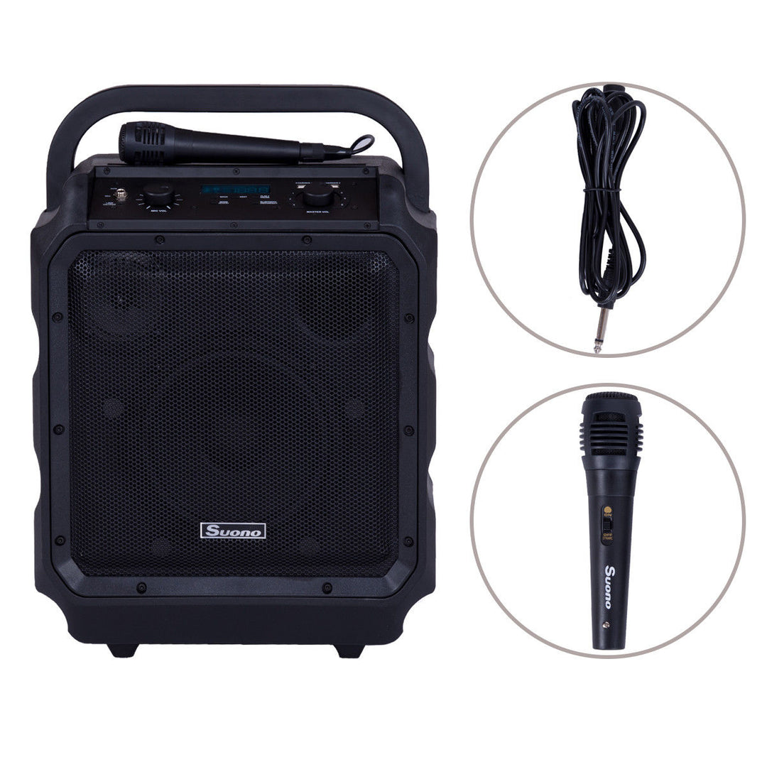 Suono Portable 8" PA System Rechargeable Battery 300W RMS Power Active Speaker Image 1