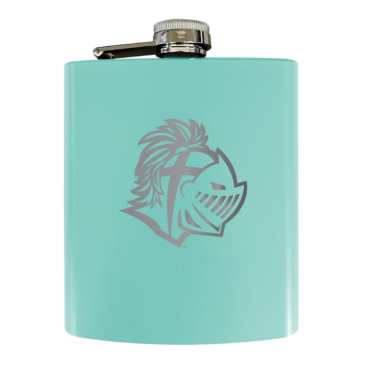 Southern Wesleyan University Stainless Steel Etched Flask 7 oz - Officially Licensed, Choose Your Color, Matte Finish Image 4