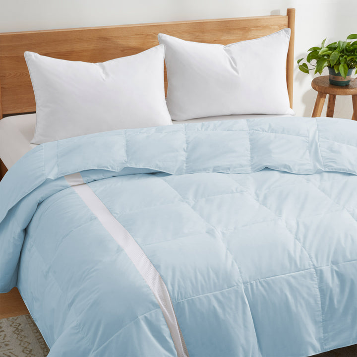 Lightweight Breathable Cooling Down Comforter-Oversize Summer Down Blanket Image 8