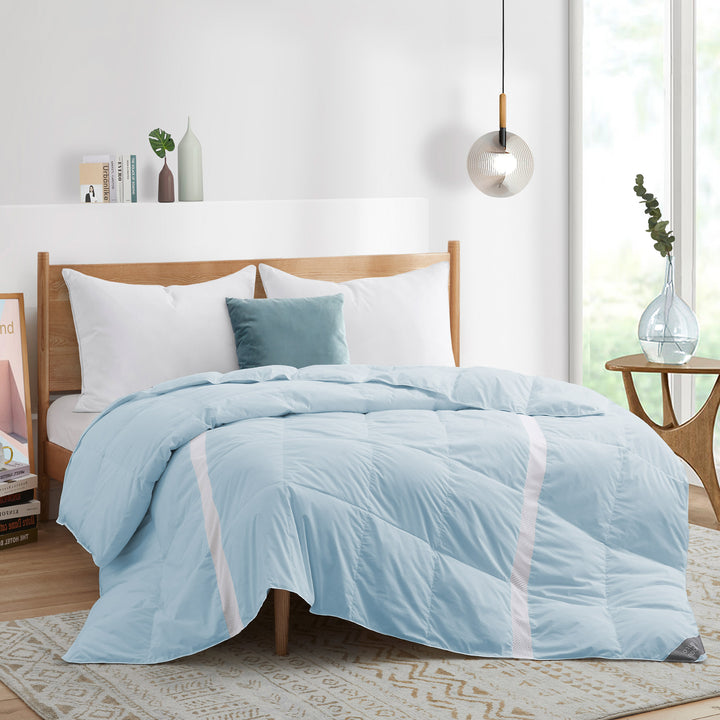 Lightweight Breathable Cooling Down Comforter-Oversize Summer Down Blanket Image 7