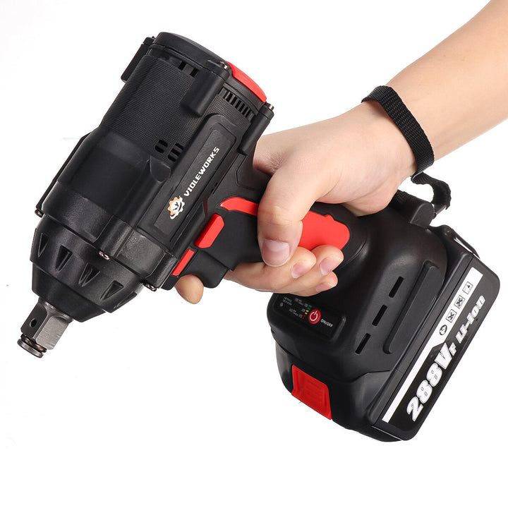 1,2" 520NM Max. Brushless Impact Wrench Motor Electric Wrench With,without Battery Image 4