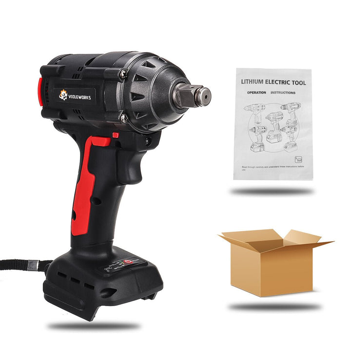 1,2" 520NM Max. Brushless Impact Wrench Motor Electric Wrench With,without Battery Image 6