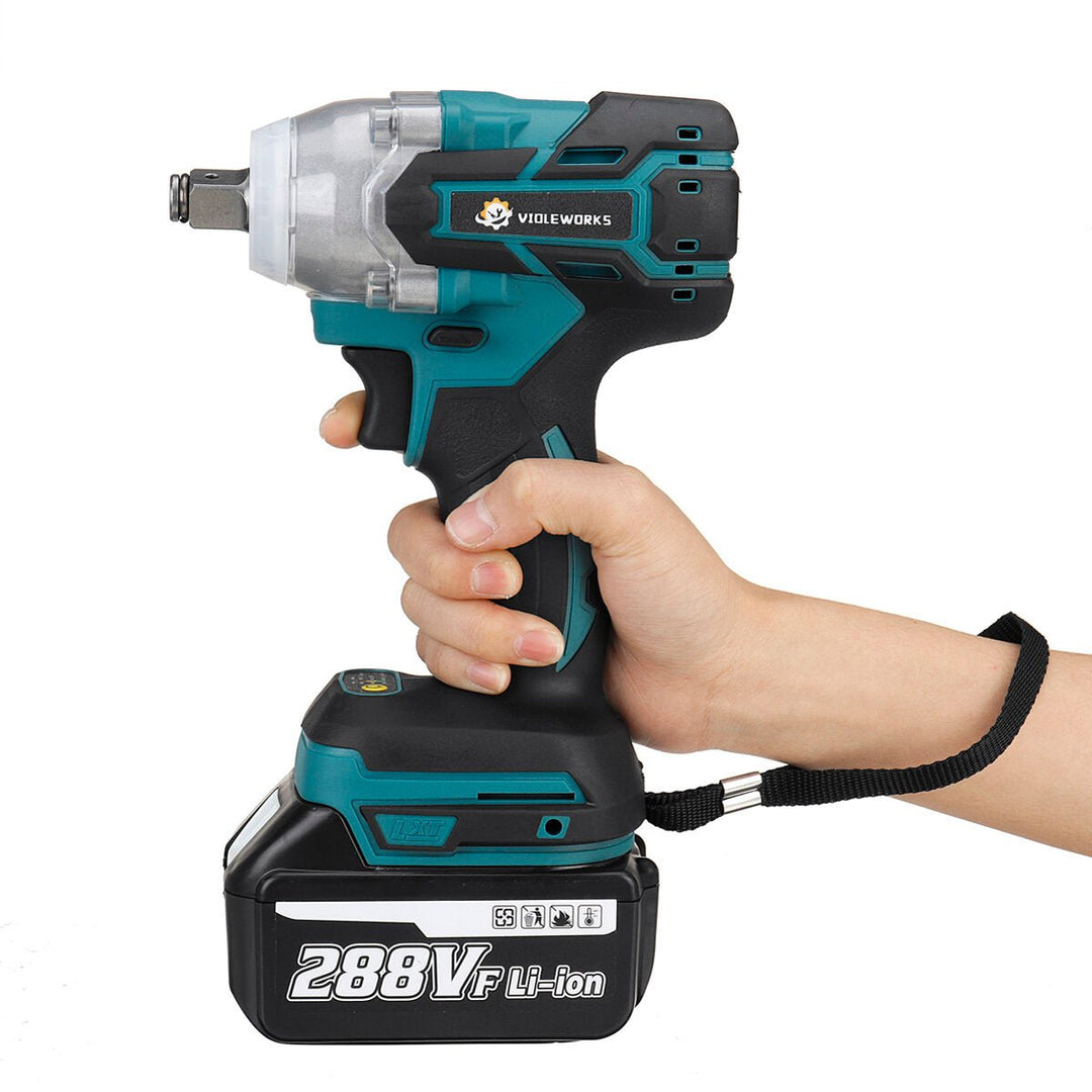 1,2" Electric Cordless Brushless Impact Wrench With 1,2 Battery Image 3