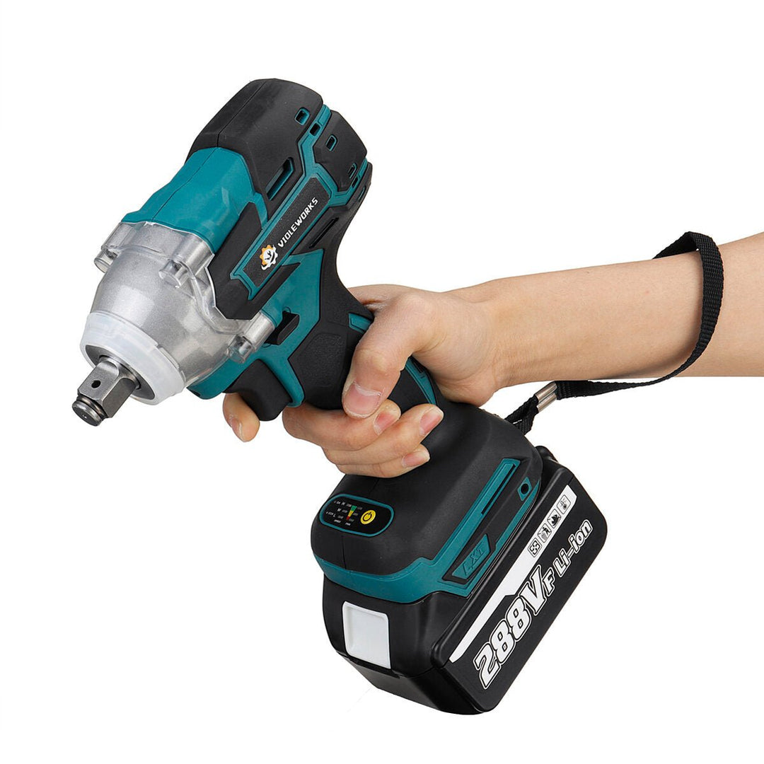 1,2" Electric Cordless Brushless Impact Wrench With 1,2 Battery Image 5