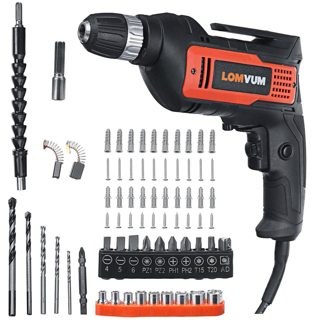 0-2500R,MIN 220V Multi Functional Electric Hand Drill Driver High Power Household Industrial Grade Drill Electric Image 1