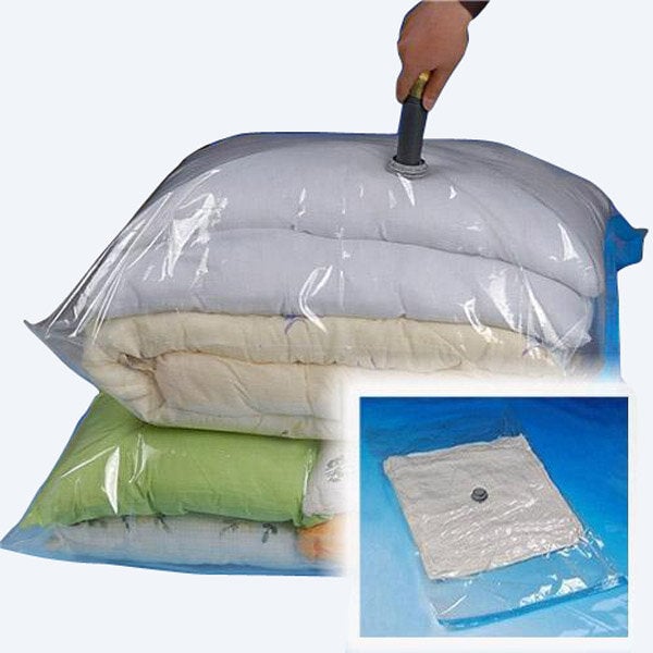 100x80cm Large Space Saver Vacuum Seal Storage Packing Bag for clothes Pillows Throws Seasonal Bedding Image 5