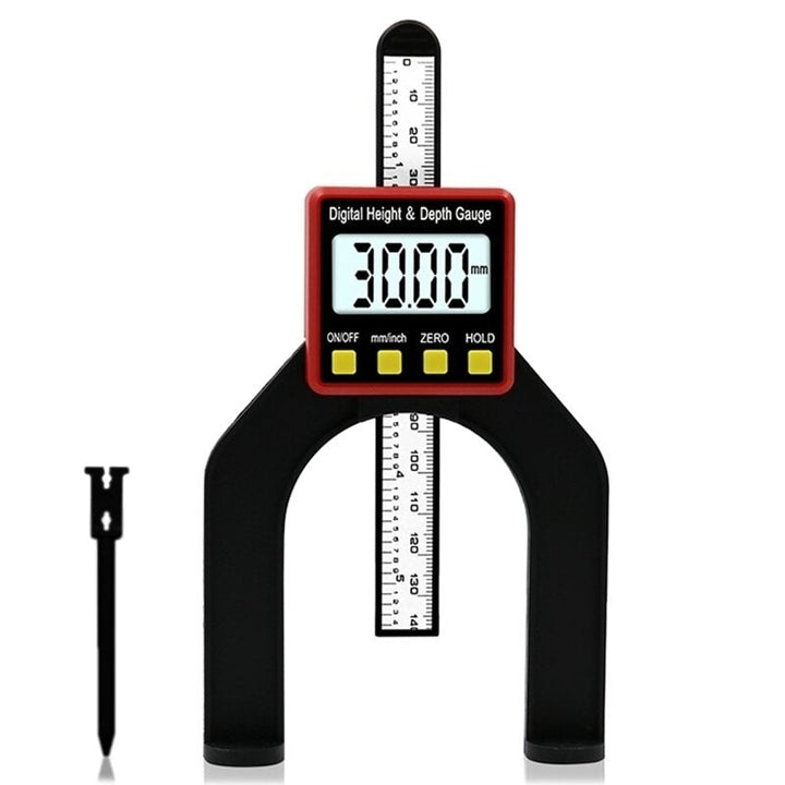 0-80MM LCD0.01MM Digital Height Depth Counting Depth Gauge Woodworking Depth Gauge Altimeter Woodworking Ruler Digital Image 2