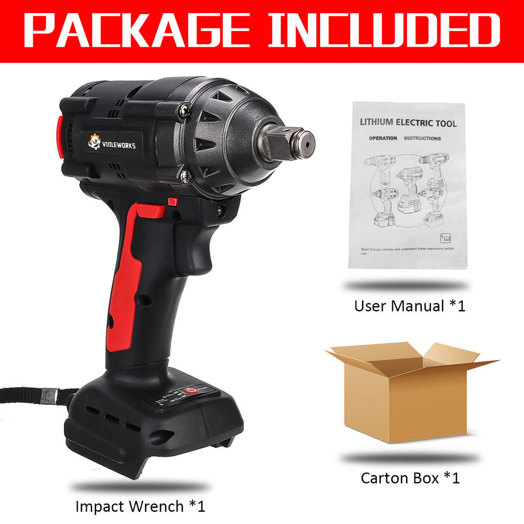 1,2Inch 520NM Max. Brushless Impact Wrench Li-ion Electric Wrench Image 8