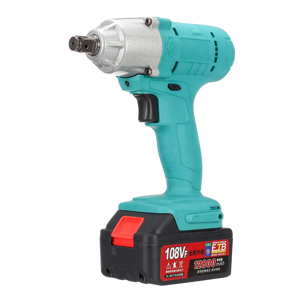 108VF 12800mAh Lithium-Ion Battery Electric Cordless Impact Wrench Drill Driver Kit Image 2