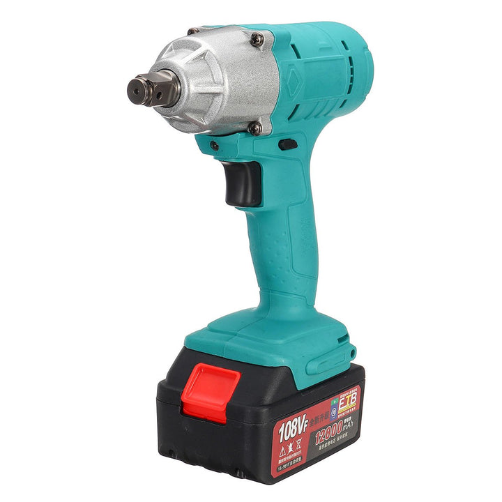 108VF 12800mAh Lithium-Ion Battery Electric Cordless Impact Wrench Drill Driver Kit Image 7