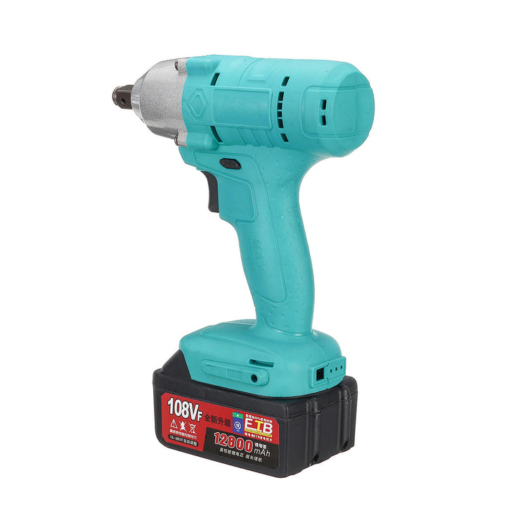 108VF 12800mAh Lithium-Ion Battery Electric Cordless Impact Wrench Drill Driver Kit Image 10