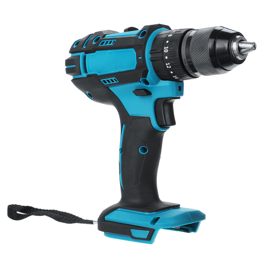 10mm Chuck Impact Drill 350N.m Cordless Electric Drill For Makita 18V Battery 4000RPM LED Light Power Drills Image 1