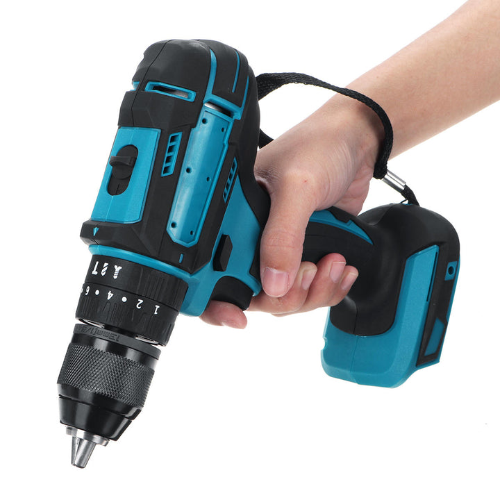 10mm Chuck Impact Drill 350N.m Cordless Electric Drill For Makita 18V Battery 4000RPM LED Light Power Drills Image 6