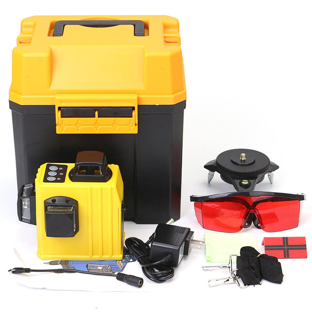 12 Line 3D 360 Infrared Laser Level Self Leveling Vertical and Horizontal Level Cross Image 1