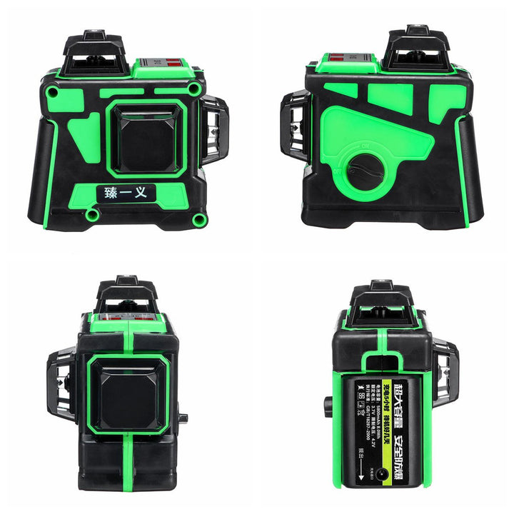 12 Lines 360 Degree HorizontalandVertical Cross 3D Green Laser Level Self Image 4