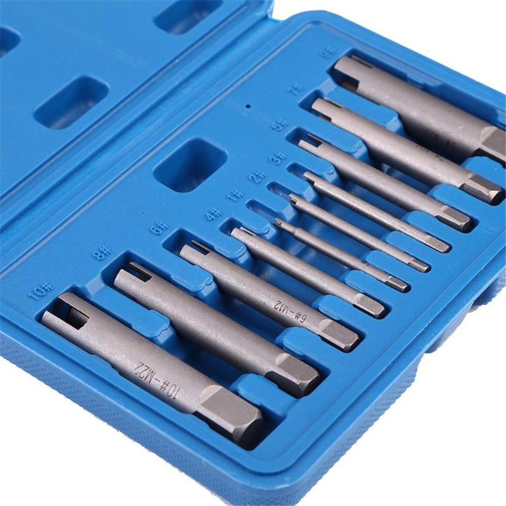 10Pcs Damaged Taps Remover Screw Tap Extractor Set Broken Taps Removal Kit Image 7