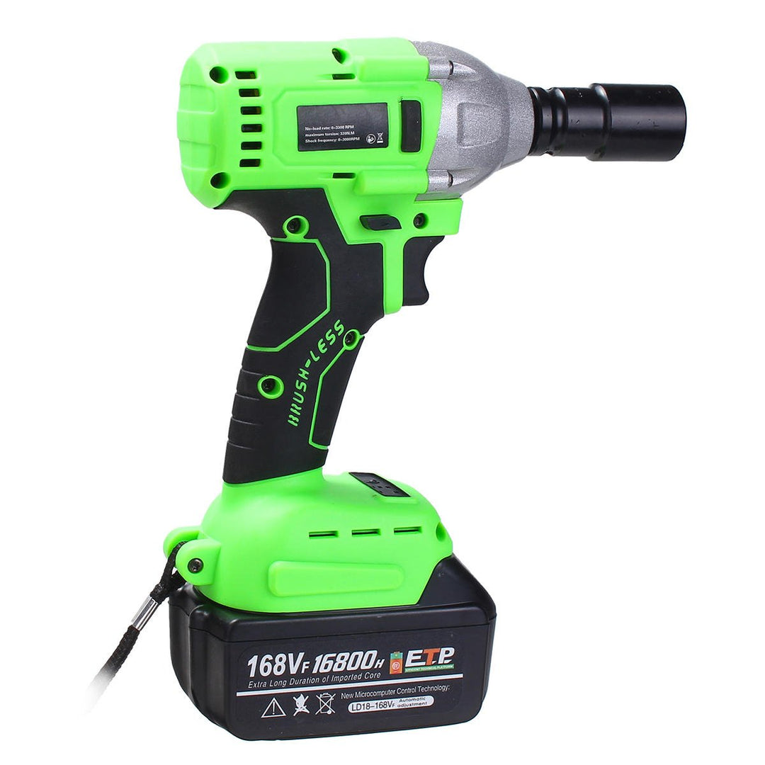 168VF 550N.m Cordless Electric Wrench One Battery One Charger Image 4