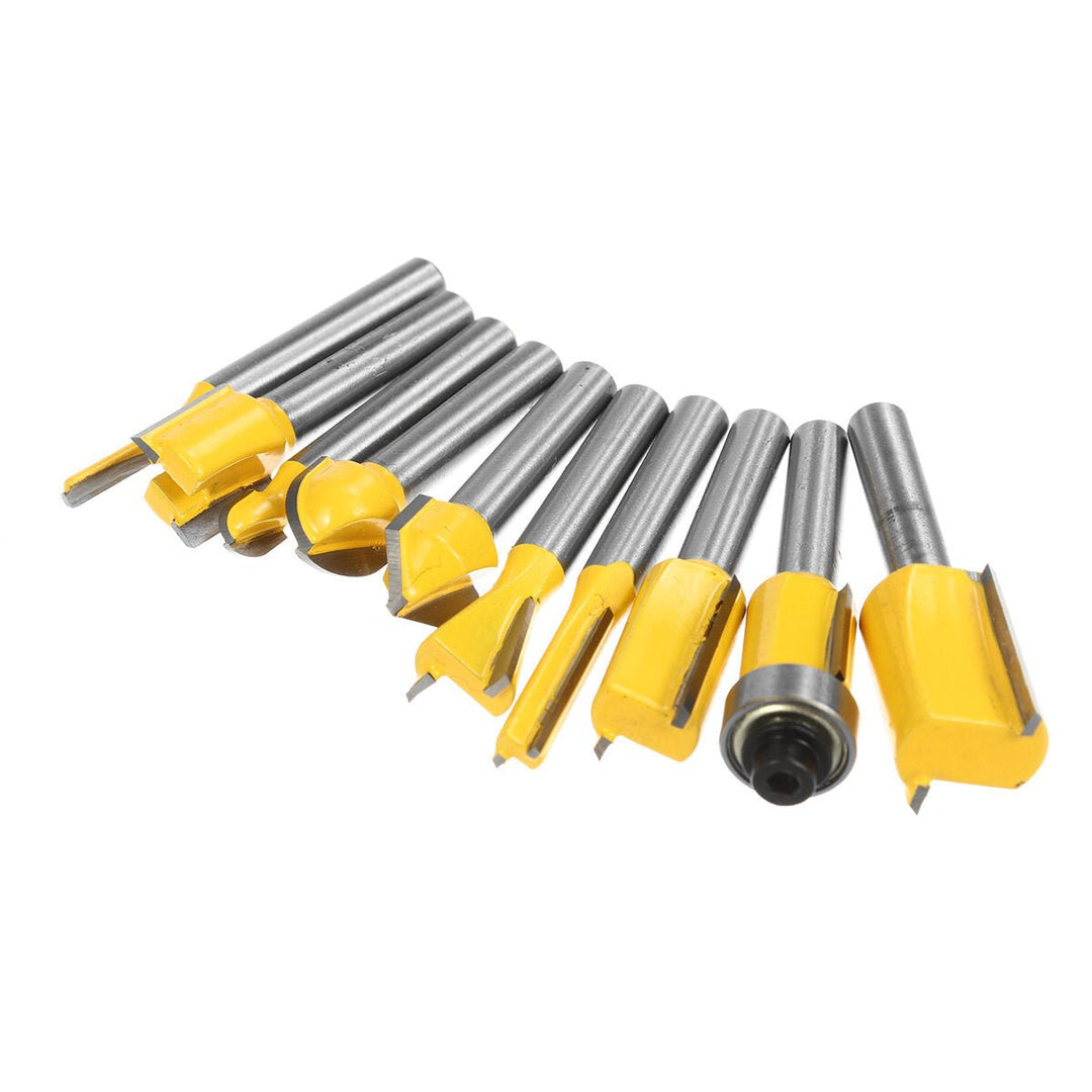 15pcs 1,4 Inch Shank Router Bits Set Carbide Trimming Machine Tool Set for woodworking Image 4