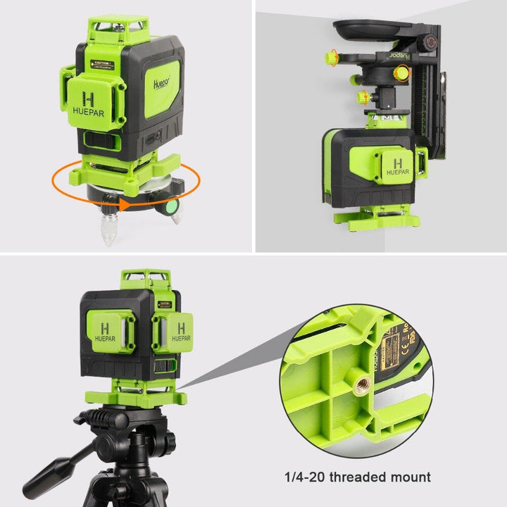 16 lines 4D Cross Line Laser Level Green Beam Line with Remote Control for Tiles Floor Multi-function Image 3