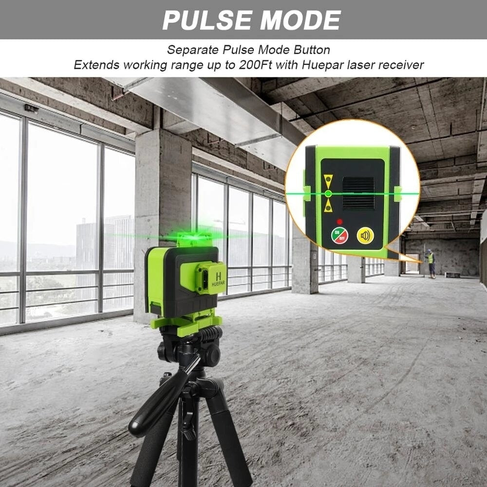 16 lines 4D Cross Line Laser Level Green Beam Line with Remote Control for Tiles Floor Multi-function Image 6