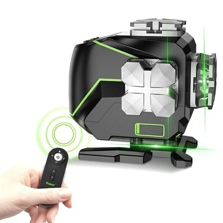 16 lines 4D Cross Line Laser Level bluetooth and Remote Control Functions Green Beam with Hard Carry Case Image 10