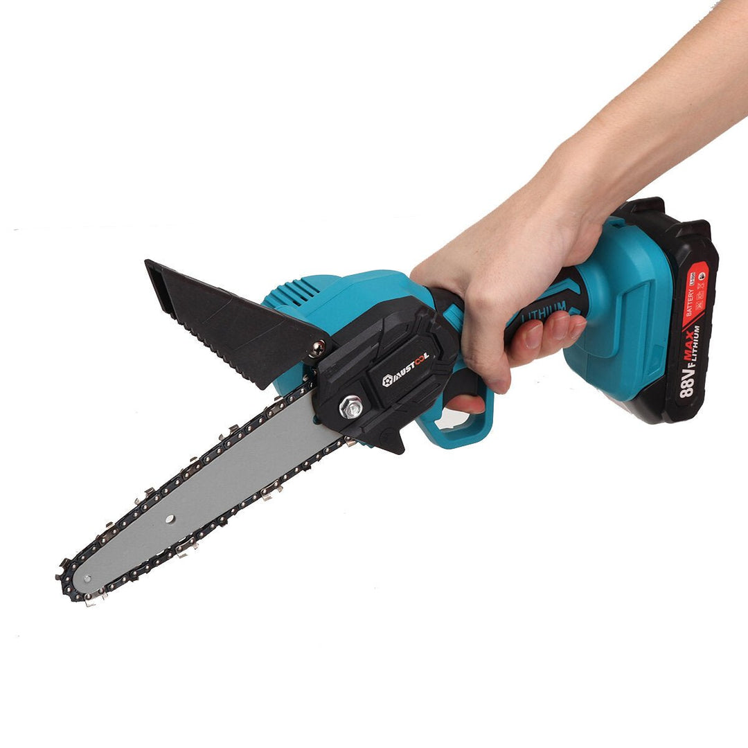 1200W 10000rpm 9000mah 6inch Electric Chain Saw Rechargeable Handheld Cutting Tool with 2 Battery Image 5