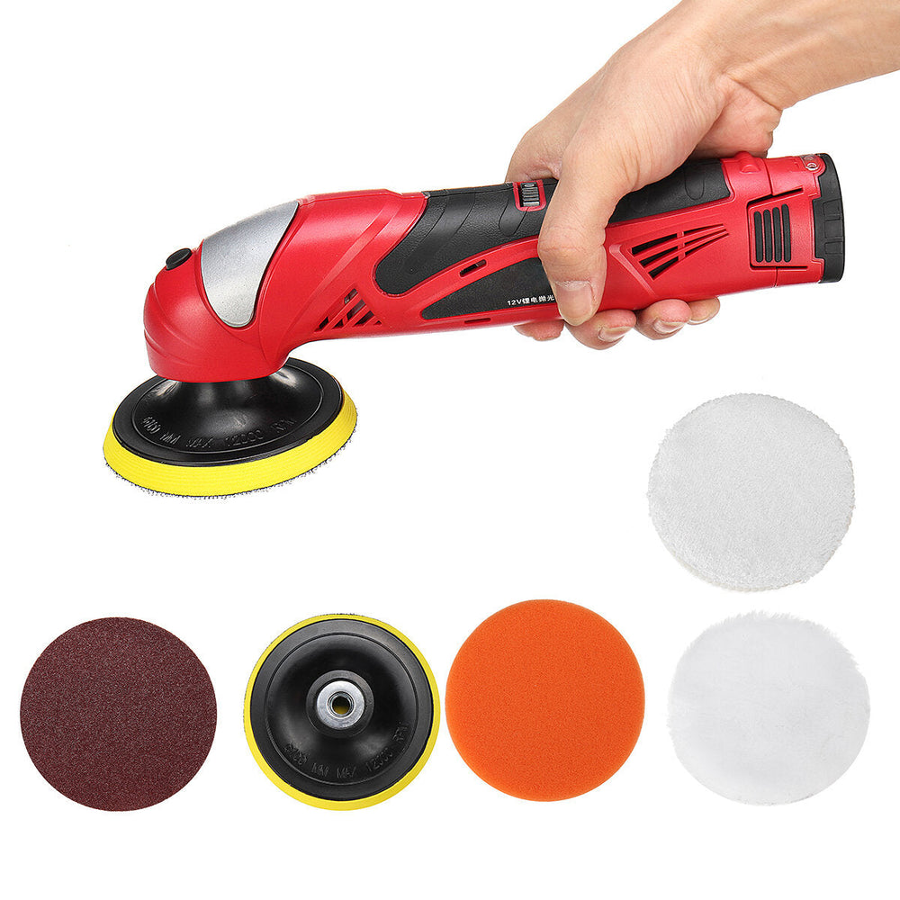 12V Li-ion Battery Compact Polisher Cordless Electric Polisher Waxing Polishing Machine Image 2