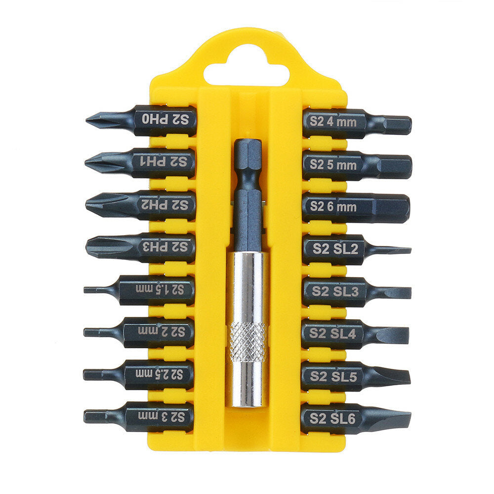 17 In 1 Screwdriver Bit Set Alloy Steel 1,4 Inch Hex Shank Screwdriver Image 8