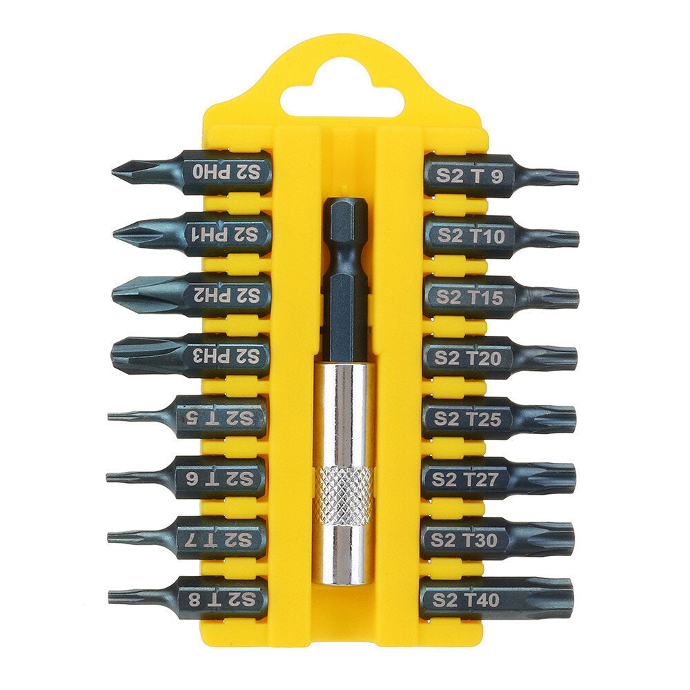 17 In 1 Screwdriver Bit Set Alloy Steel 1,4 Inch Hex Shank Screwdriver Image 9