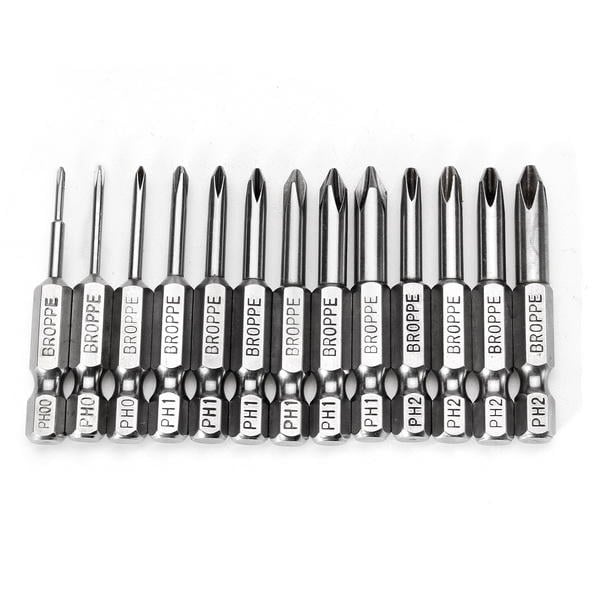 13pcs 50mm Magnetic Long Hex Shank Cross Head Screwdriver Bits Image 2