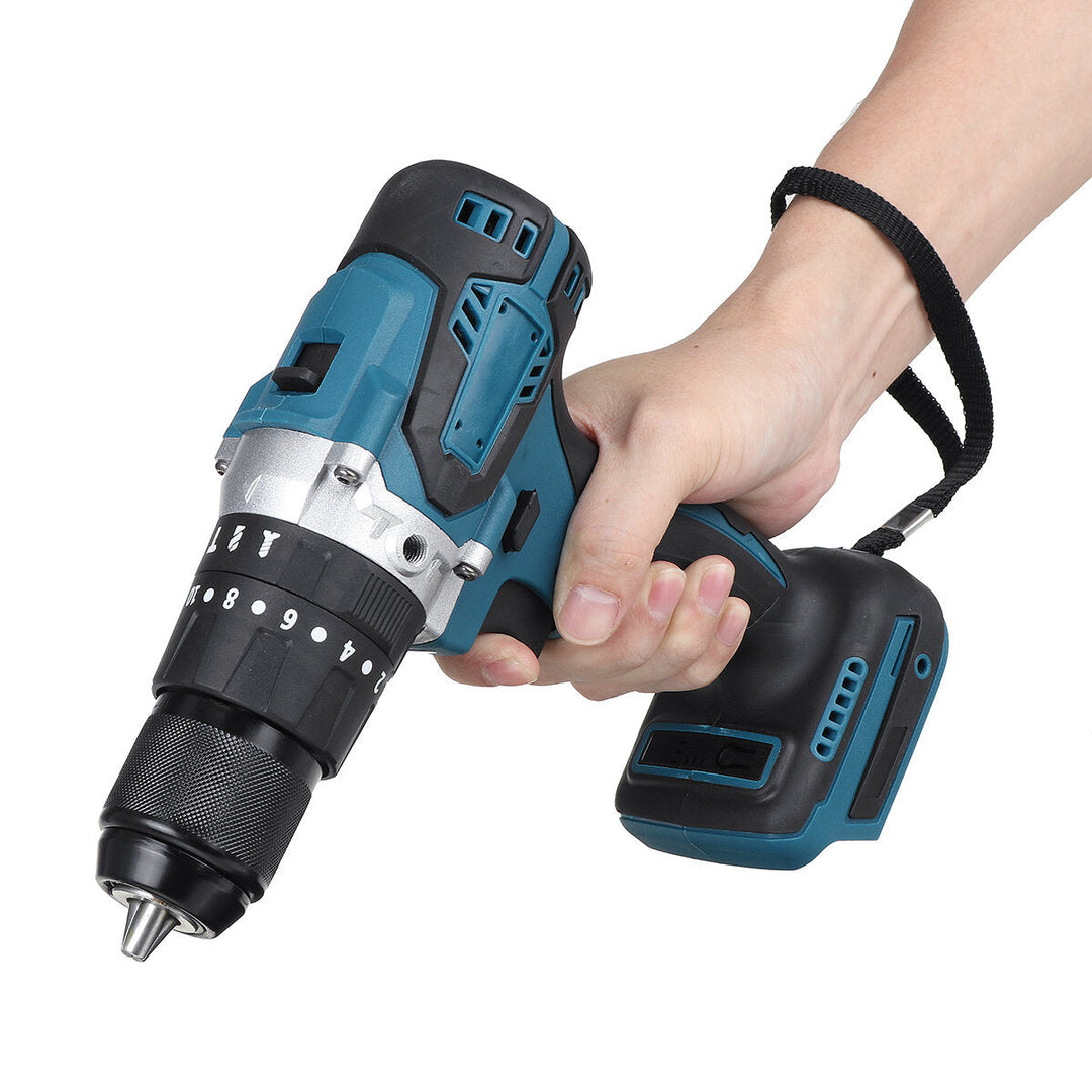 13mm Chuck Brushless Cordless Electric Impact Drill Hammer Screwdriver For Makita 18V Battery Image 3