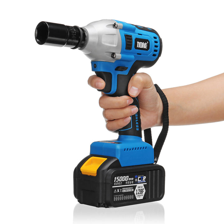 15000mAh Electric Impact Wrench 340Nm Cordless Brushless with 2 Lithium Battery Image 3