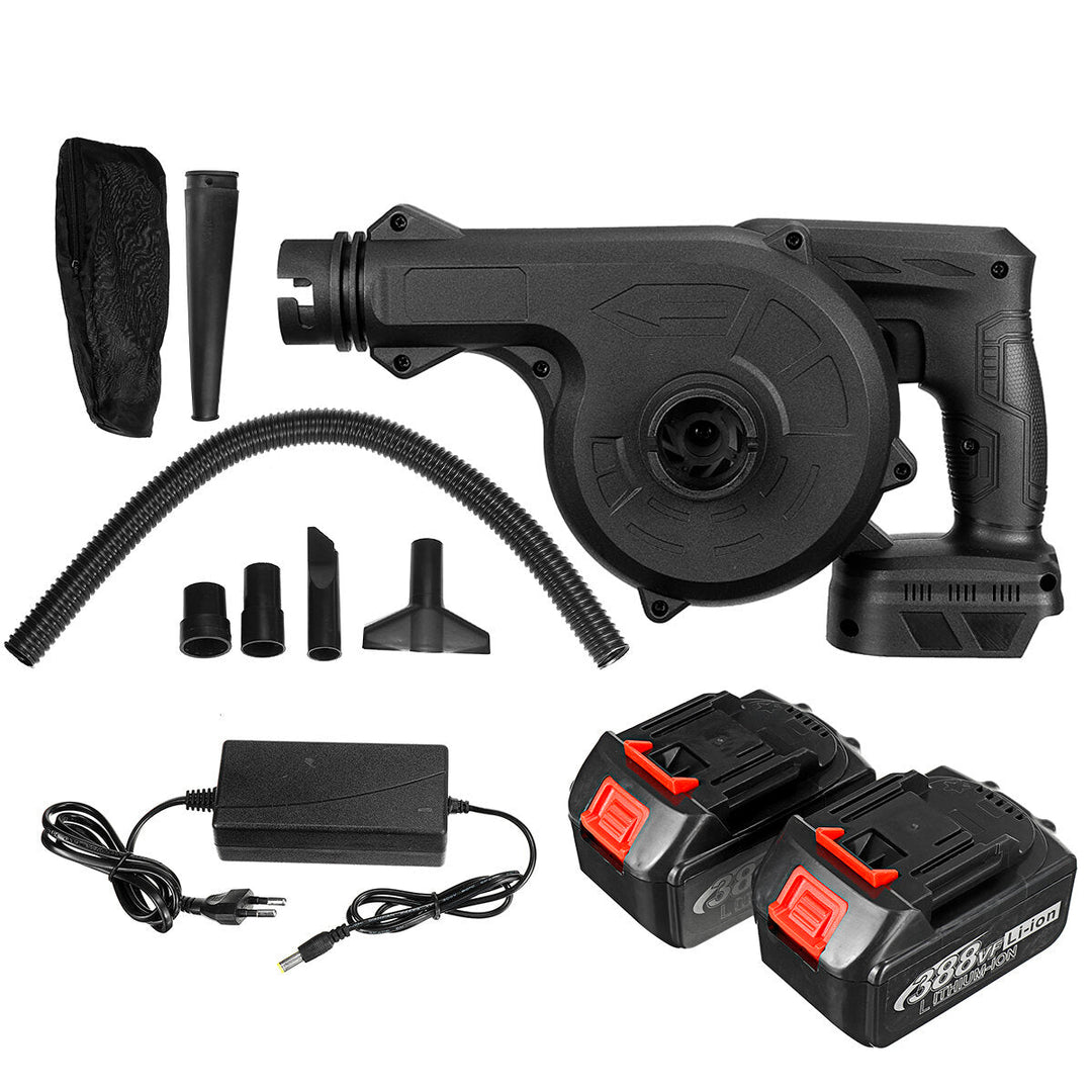 1600W Cordless Electric Air Blower Vacuum Dust Cleaner Leaf Blower Blowing and Suction Tool Image 1