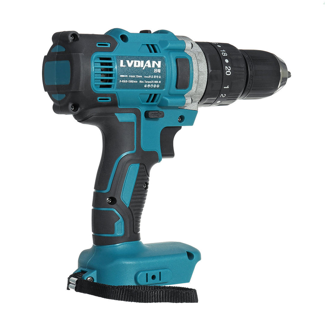 18V 3 In 1 Cordless Impact Drill 2 Speed Rechargable Electric Screwdriver Drill Li-Ion Battery Image 4