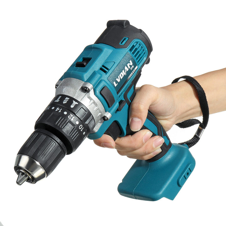 18V 3 In 1 Cordless Impact Drill 2 Speed Rechargable Electric Screwdriver Drill Li-Ion Battery Image 6