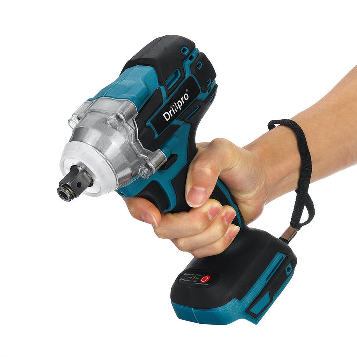 18V 520N.m. Li-Ion Brushless Cordless 1,2" Impact Electric Wrench Driver Replacement Image 5