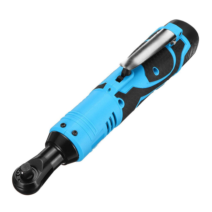 18V 60N.m 3,8 Inch Cordless Electric Wrench Power 90 Degree Right Angle Wrench Ratchet Wrench Tool Battery Charger Kit Image 8