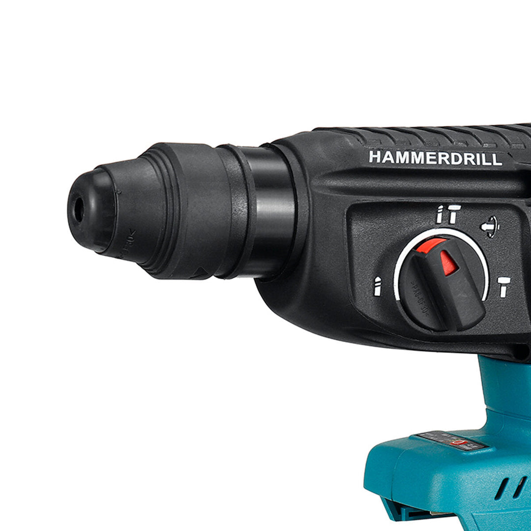 18v Brushless Cordless Rechargable Electric Hammer SDS Impact Drill Hammer Fir Makiita Image 3